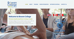 Desktop Screenshot of bowencollege.com